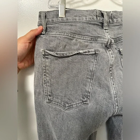 AGOLDE Toni Mid Rise Straight Leg Ankle Gray Denim Jeans EUC - Picture 8 of 10